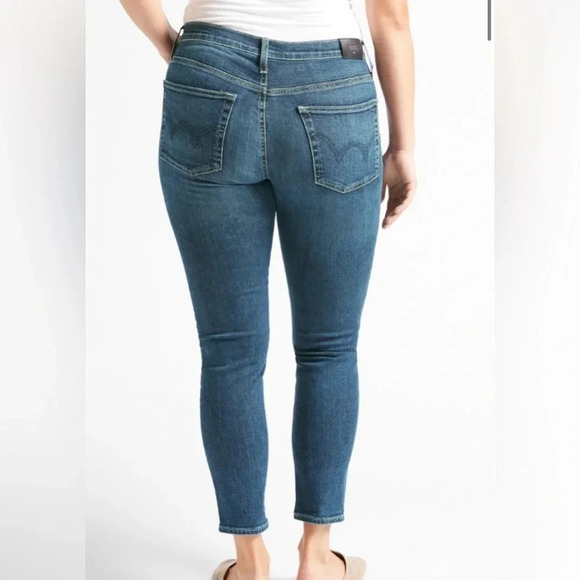 NWT Edwin Pixie 9” Mid Rise Skinny Jeans Color Nevermind Size 34 Anthropology - Picture 5 of 16